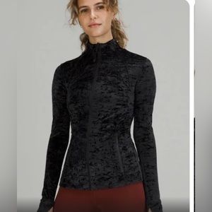 Lululemon Black Velvet Define Jacket Size 8